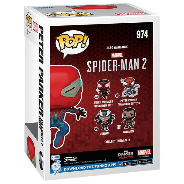 Funko Pop ! Marvel Gameverse Spider-Man 2 - (974) Peter Parker Velocity Suit Exm