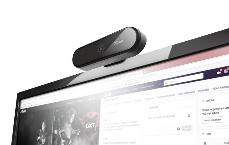 Webcam Trust Tyro Full Hd Pc Monitor Desktop Skype Usb Microfono Incorporato