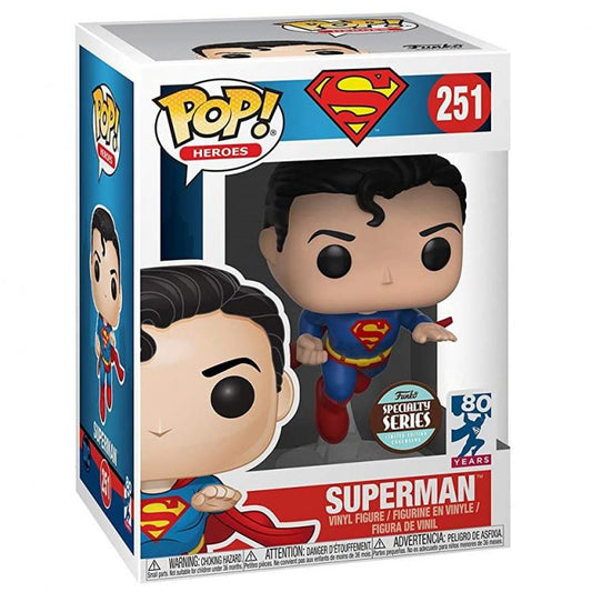Funko Pop ! Dc Heroes (251) Superman Speciality Series Limited Edition 80° Years