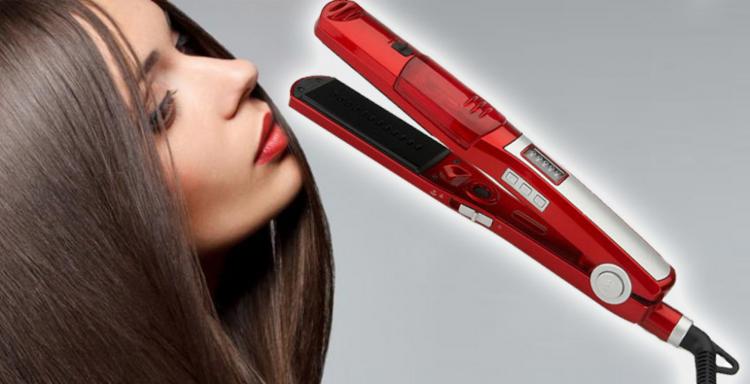 Piastra A Vapore Per Capelli Professionale Ceramica Lisciante Lisci A Ioni 200°C