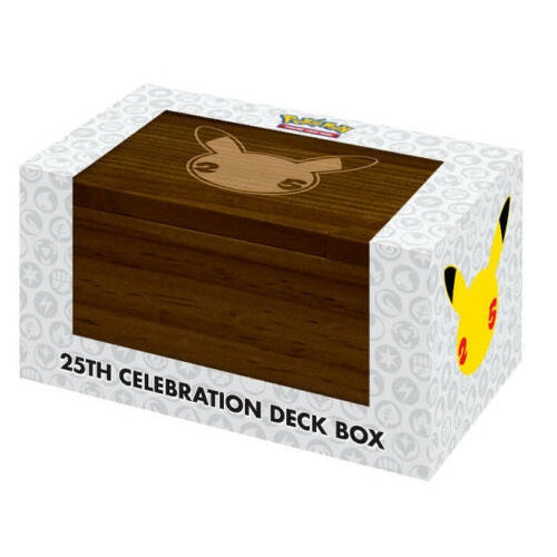 Pokemon 25 Th Celebration Deck Box Scatola Mazzo In Legno Pikachu Ultra Pro