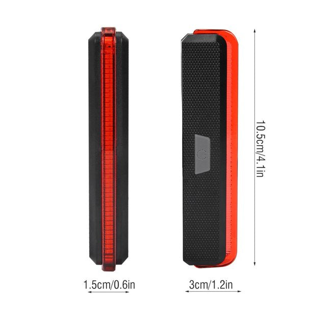Wisdom Fanale Posteriore Luce A Batteria Per Bici Fanalino Bicicletta Universale