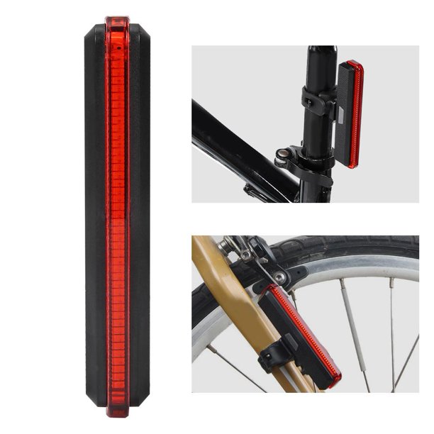 Wisdom Fanale Posteriore Luce A Batteria Per Bici Fanalino Bicicletta Universale