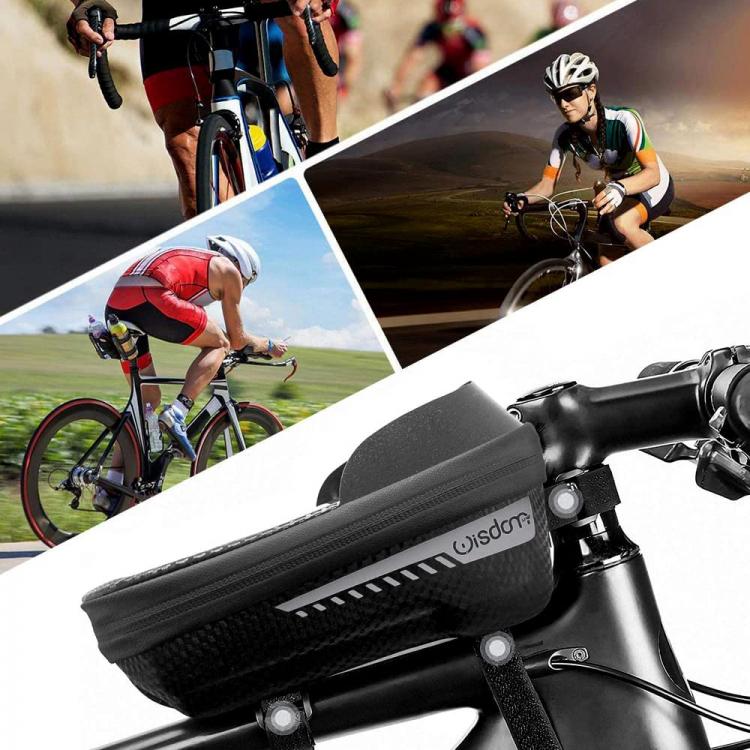 BORSA SUPPORTO PORTA CELLULARE SMARTPHONE FINO 15,5cm PER TELAIO BICI BICICLETTA