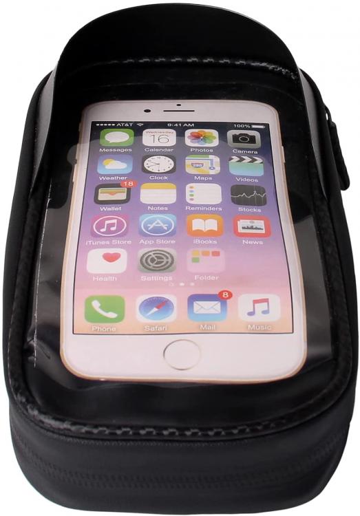BORSA SUPPORTO PORTA CELLULARE SMARTPHONE FINO 15,5cm PER TELAIO BICI BICICLETTA