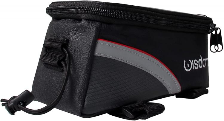 BORSA IMPERMEABILE PORTA OGGETTI SMARTPHONE CELLULARE PER TELAIO BICI BICICLETTA