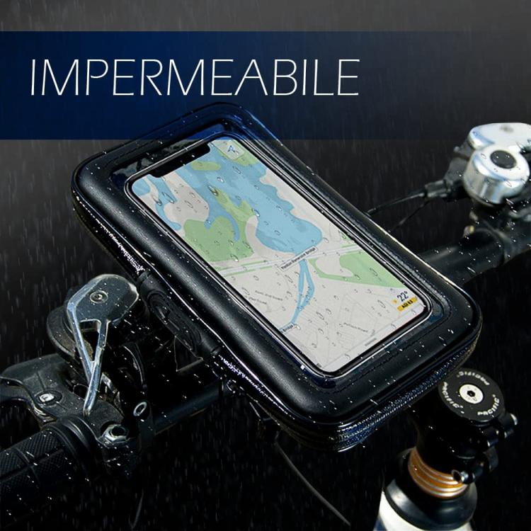 Supporto Impermeabile Porta Cellulare Telefono Per Bici E Moto Borsa Bicicletta
