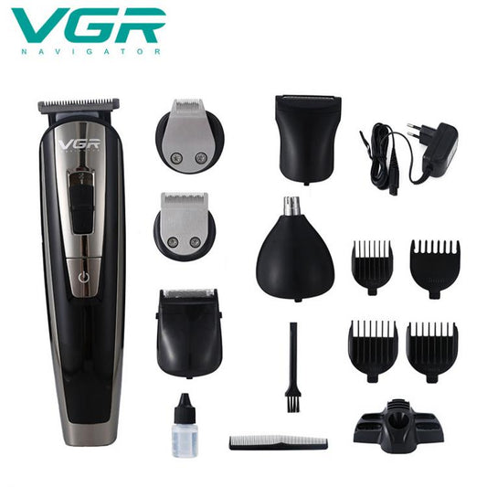 Vgr V-025 Rasoio Tagliacapelli Elettrico Regola Barba Ricaricabile Display Zero