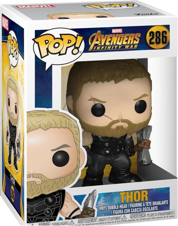 Funko Pop ! Marvel Avengers Infinity War (286) Thor Vinyl Figure Statuetta 9Cm