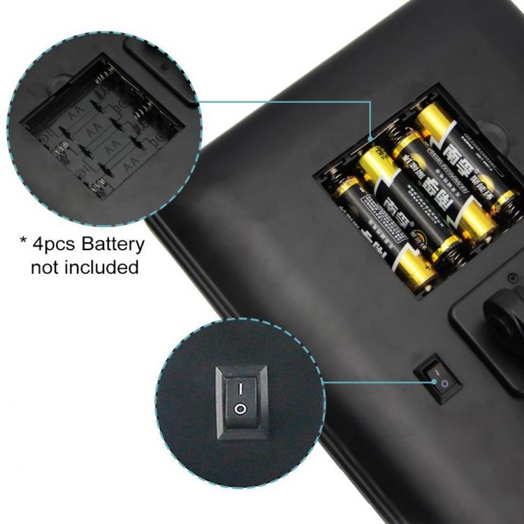 Specchio Da Trucco Illuminato 16 Led Portatile Make Up 180° Cosmetica E Estetica