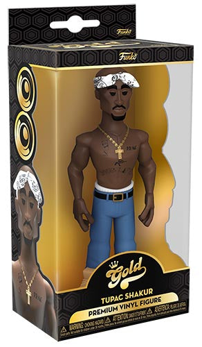 Funko Gold - Tupac Shakur Premium Vinyl Figure 13 Cm Singer Pop Da Collezione