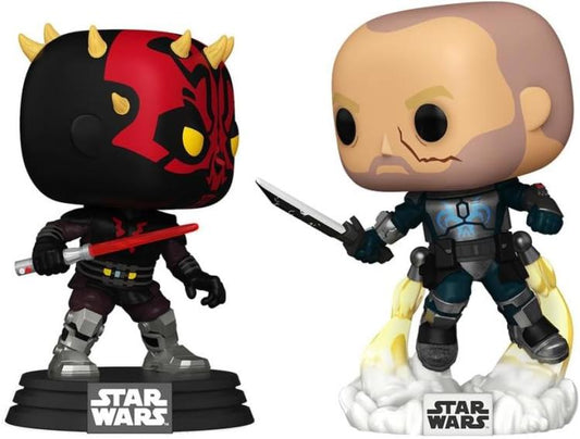 Funko Pop ! Star Wars 2 Pack Darth Maul Vs Pre Vizsla Special Edition Vinyl 9Cm