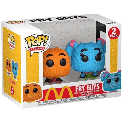 Funko Pop ! Ad Icons Mcdonald'S - Fry Guy 2 Pack (Orange/Blue) Vinyl Figures