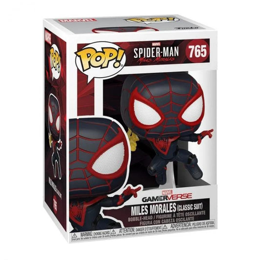 Funko Pop ! Spider-Man Miles Morales - (765) Classic Suit Figure Spiderman 9Cm
