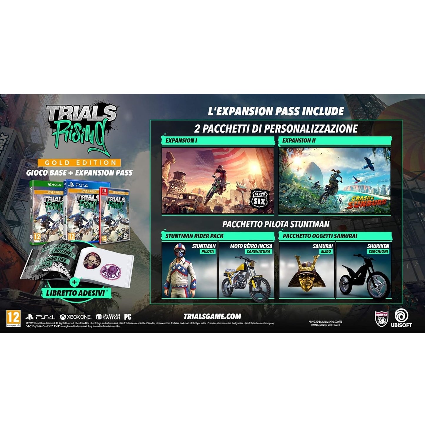 Trials Rising - Gold Edition Ps4 Videogioco Playstation 4 Italiano Limited Nuovo
