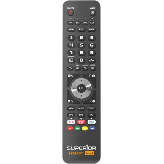 Superior Telecomando Universale Freedom Microusb 4 In 1 Dvd Blu Ray Soundbar Tv