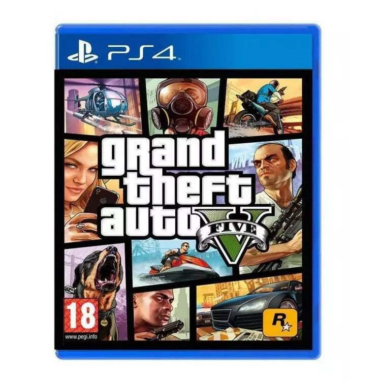 Videogioco GTA 5 PS4 Italiano Grand Theft Auto EU PlayStation 4 GTA V Nuovo PS5