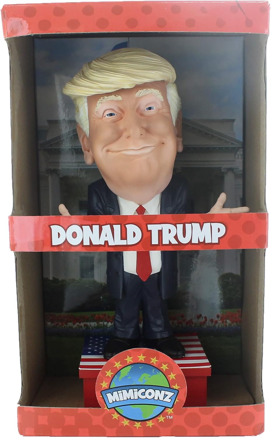 Mimiconz Leader World Statuetta Dipinta A Mano Presidente Americano Donald Trump