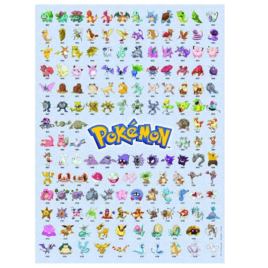 Ravensburger - Puzzle 500 Pezzi Pokemon The First 151! 36x49 cm