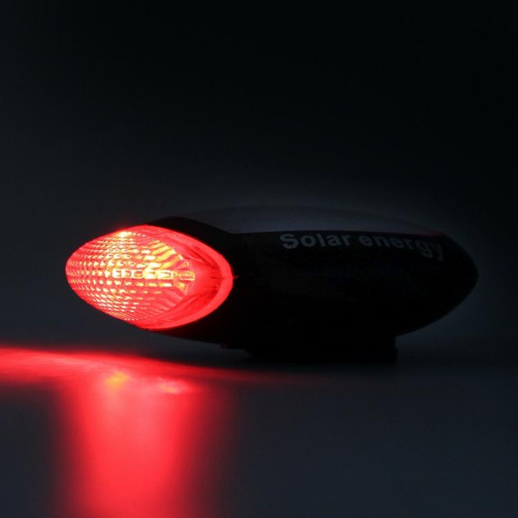 Luce Led Ad Energia Solare Faro Posteriore Bici Fanale Attacco Universale Rosso