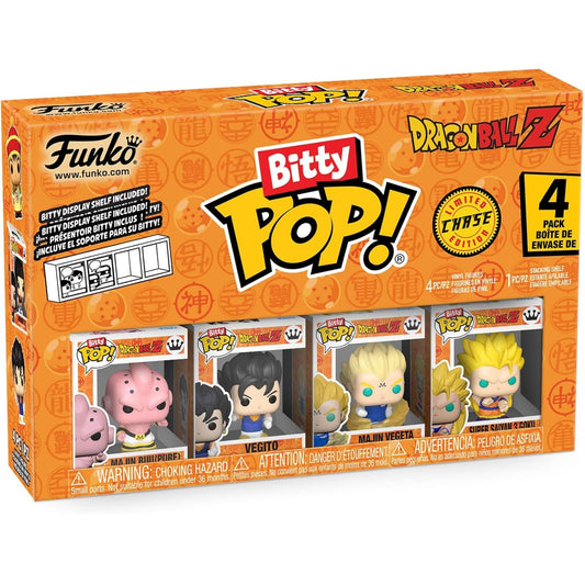 Funko Bitty Pop ! Con Mistery Pop Dragon Ball Z 4 Pezzi Statuette Vinile Nuovo