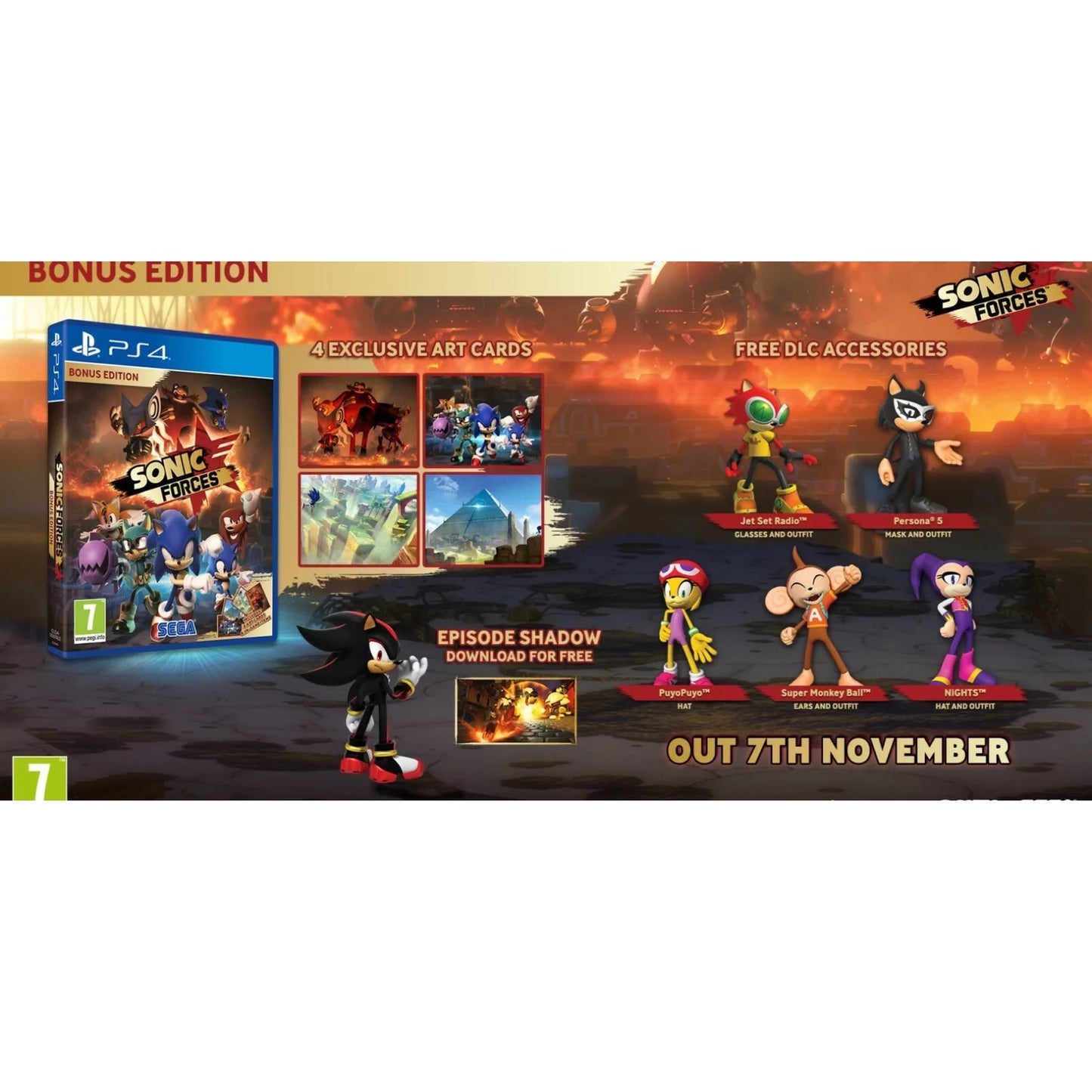 Sonic Forces Edizione Bonus Edition PS4 Videogioco Play Station 4 Italiano PAL