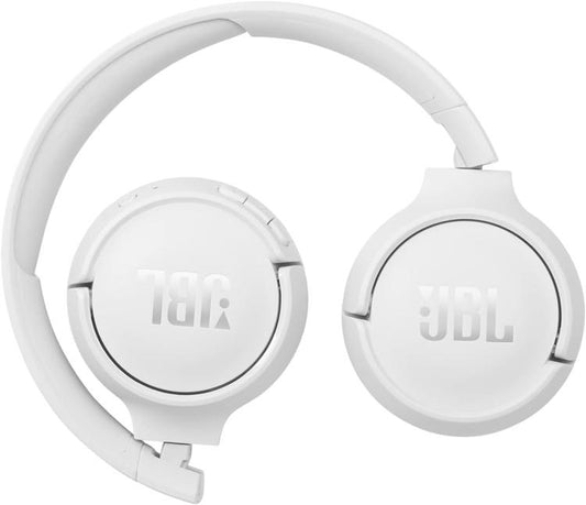 Jbl Cuffie Bluetooth Tune 510Bt On-Ear Pieghevole + Microfono White Ricaricabile