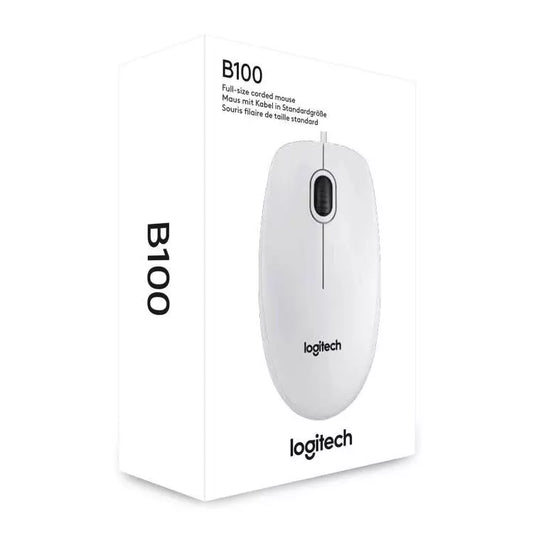 Logitech B100 Mouse Ottico Cablato Con Filo Usb 800 Dpi Ambidestro Windows Mac