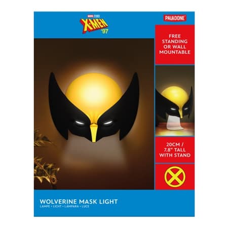 Paladone Wolverine Mask Light Lampada Da Tavolo / Parete Marvel X-Men Led Lamp