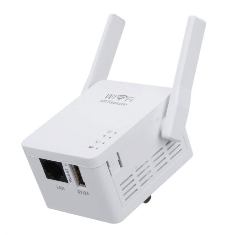 AMPLIFICATORE SEGNALE WIRELESS WIFI AP PARETE RIPETITORE RANGE EXTENDER LAN RETE