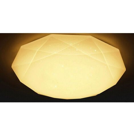Plafoniera Led 18W Diamante Effetto Cielo Stellato | Luce Bianco Caldo 3000K