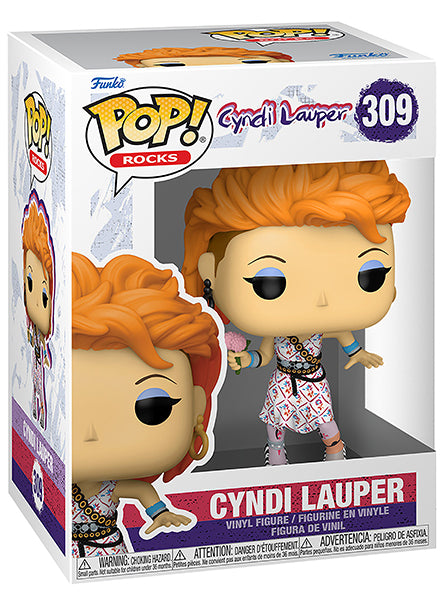 Funko Pop ! Rocks - (309) Cyndi Lauper Cantante Rock Anni 80/90 Vinyl Figure 9Cm