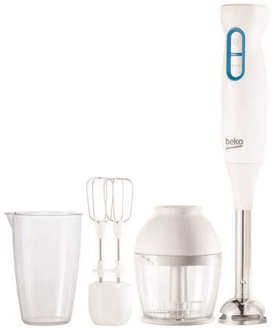 BEKO FRULLATORE AD IMMERSIONE HBA5550W 2 LAME 550W BIANCO CON 2 ACCESSORI CUCINA