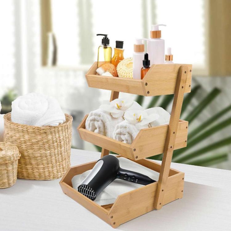 Scaffale In Legno 3 Livelli Multiuso Per Cucina Portaoggeti Cesto Per Frutta