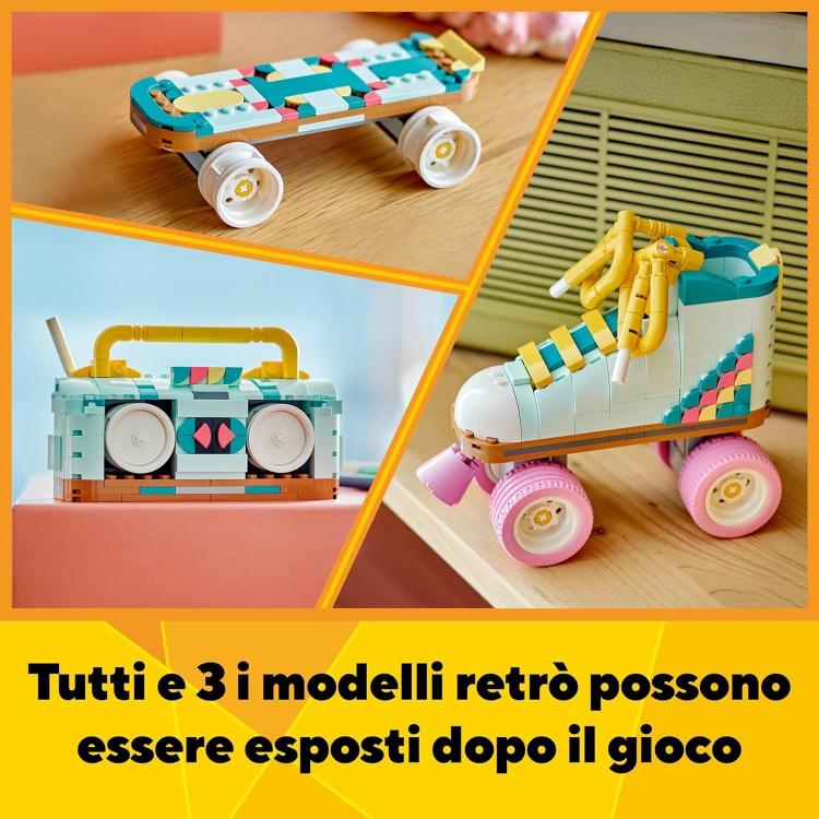 Lego Creator 3In1 Pattino Rotelle Trasformabile In Skate/Radio Costruzione 342Pz