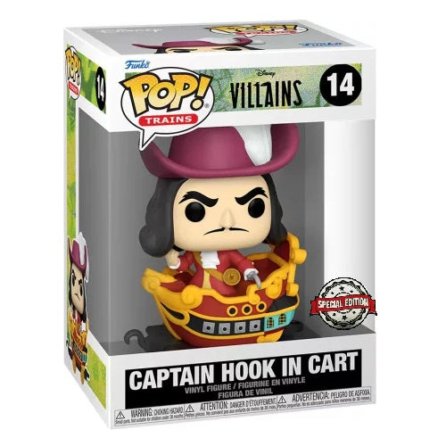 Funko Pop! Trains Villains (14) Captain Hook In Cart Special Edition Figure 9Cm