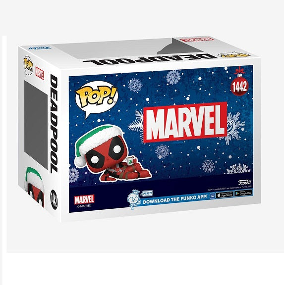 Funko Pop ! Marvel (1442) Deadpool - Vinyl Figure 9Cm Christmas Holiday Natale