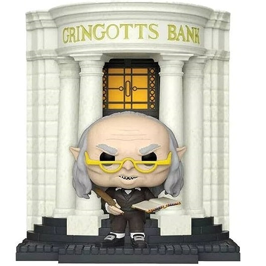 Funko Pop ! Deluxe Harry Potter (138) Gringotts Head Goblin With Bank Special