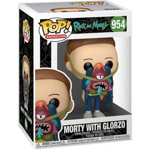 Funko Pop ! Animation - Rick And Morty (954) Morty With Glorzo Vinyl Figure 9Cm