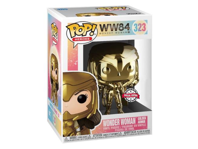 Funko Pop ! Heroes - Dc Comics - Ww84 (323) Wonder Woman Golden Special Edition