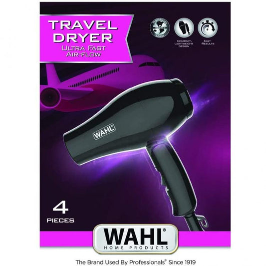Wahl Asciugacapelli Mini Phon Viaggio Diffusore Accessori Travel Hair Dryer 3402