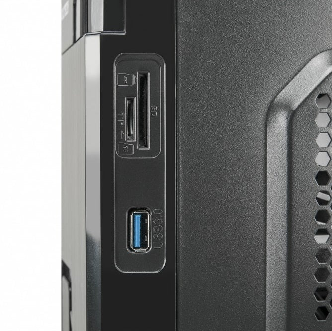 Vultech Case Mini Middle Tower Micro Atx Alimentatore Psu Incluso Usb Sd Rev 2.3