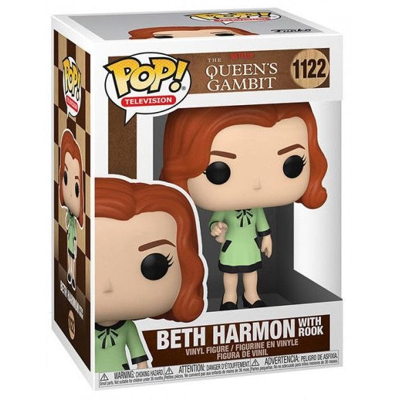 Funko Pop! Netflix Queen'S Gambit (1122) Beth Harmon Regina Degli Scacchi W/Rook
