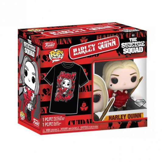 Funko Pop ! Tees Suicide Squad Harley Quinn Diamond Collection + T-Shirt Figure