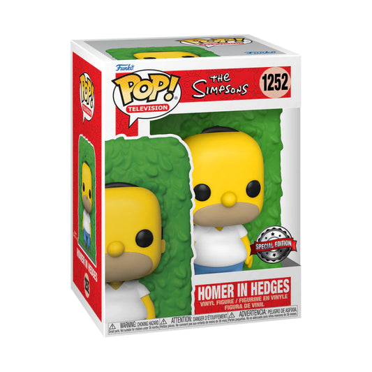 Funko Pop ! Tv The Simpsons - Homer In Hedges (1252) Special Edition Simpson 9cm