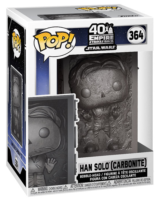 Funko Pop ! Star Wars Striker 40Th (364) Han Solo (Carbonite) Vinyl Figure 9Cm