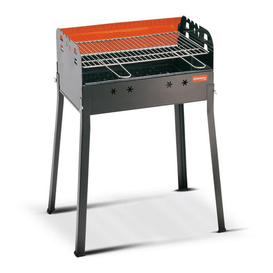 Ferraboli Barbecue Ledro A Carbonella Legna Braciere Con Griglia 58X37 Minigrill