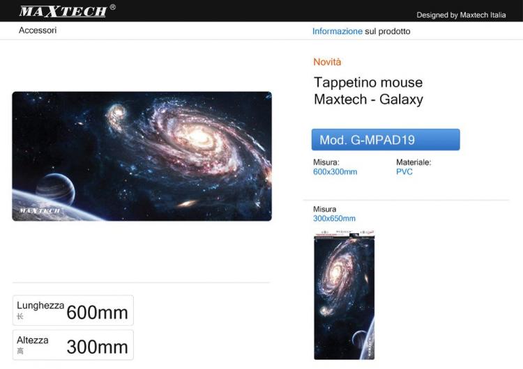 Maxtech Tappetino Grande Mouse Pad Tastiera Pc Gaming Mousepad Gigante Xxl Gioco