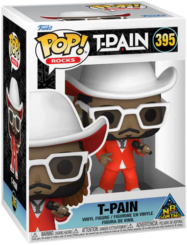 Funko Pop ! Rocks T-Pain (395) T-Pain Vinyl Figure 9Cm Statuetta Da Collezione
