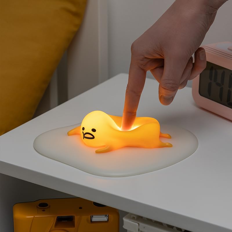 Paladone - Gudetama - Lampada 3d A Forma Di Uovo Di Gomma Flessibile